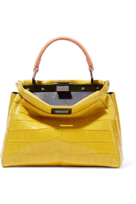 fendi yellow marble peekaboo|fendi peekaboo handbags.